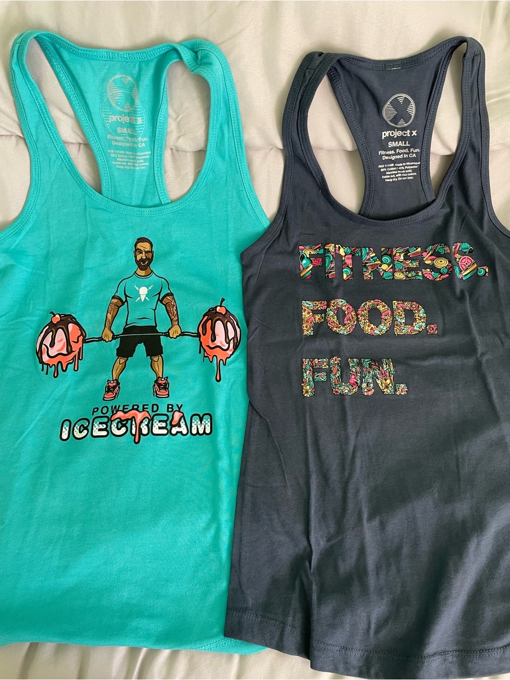 NWOT Project X Racerback Workout Tank Tops Lot of 14 Size Small Assorted Prints